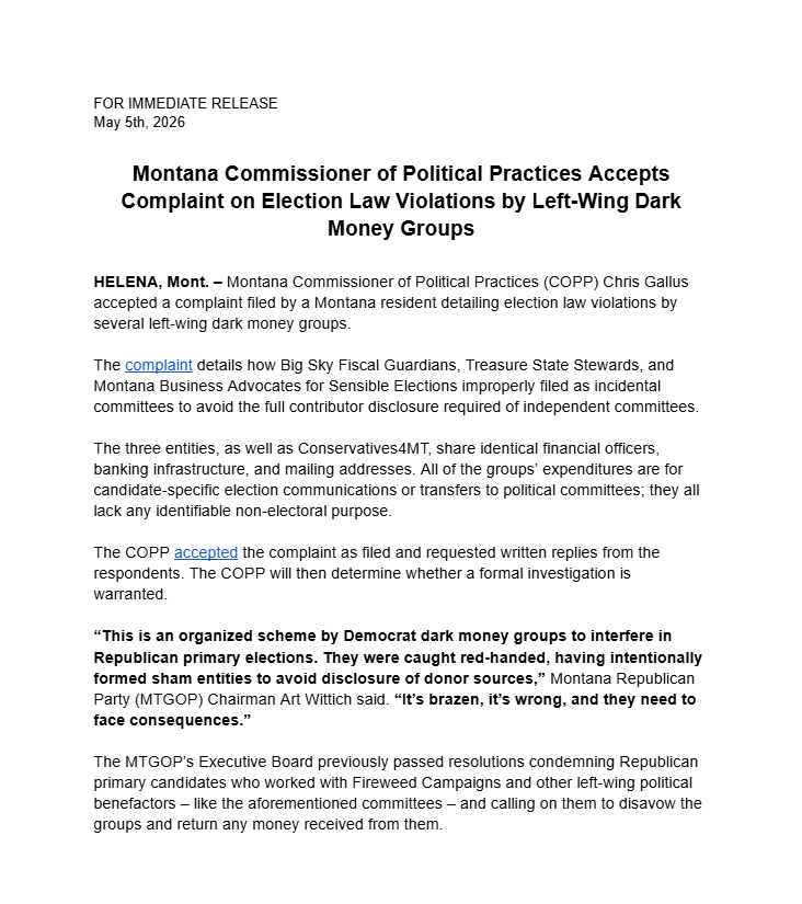 Montana Republican Party tweet media