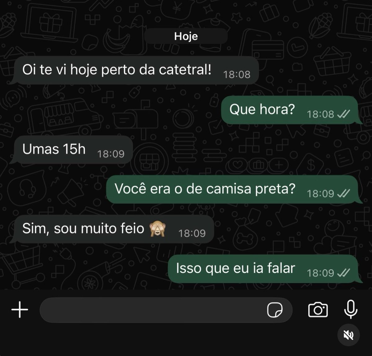 GENTE? Essa conversa aqui que viralizou. Misericórdia kkkkkkkkkk