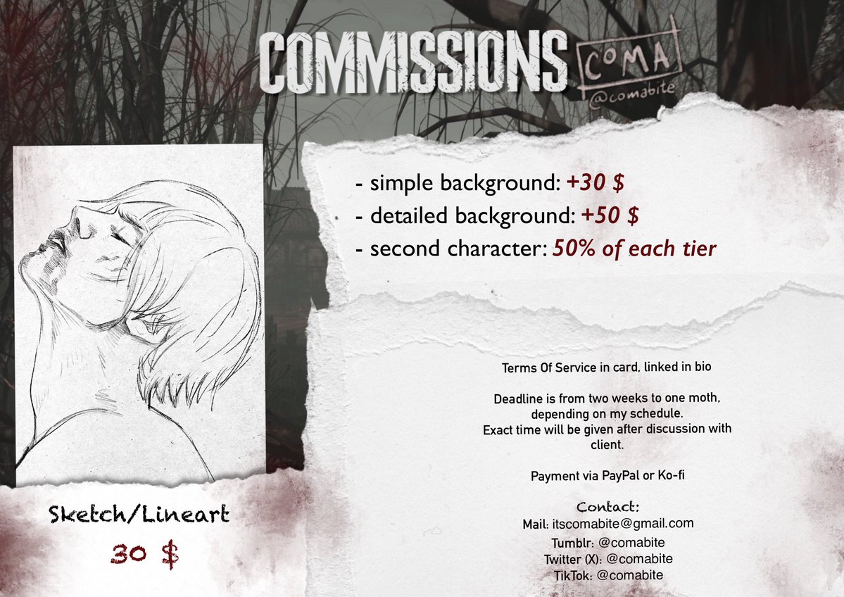 COMA🩸- commissions open tweet media