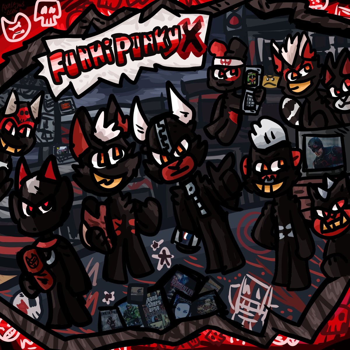 axelfilms22's tweet photo. funki punky x ._.
#funkipunky #funkipunkyx #funkipunkypinkypow #funkipunkyfanart #nostalgia #pinkypow #Skycat
#pinkypowpunks #funkypunky #colección #daredevil #funkipunkyrebeldesconcausa #digitalart #superfunkipunky
#pinkypow #Richie #Dot #Monty
#olderbrothercore #aesthetic https://t.co/5cOZEESjC5