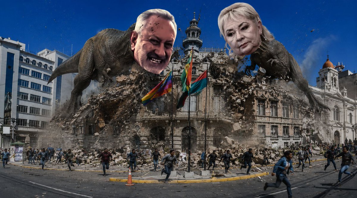 DiegoxDon's tweet photo. Los mismos viejos dinosaurios políticos reciclando sus viejas prácticas, acuerdos oscuros, juntuchas y repartija de cargos para asaltar la presidencia del #ConcejoMunicipaldeLaPaz, la ciudad de #LaPaz no votó por la vieja política🧐 https://t.co/Wq2X9cplz2