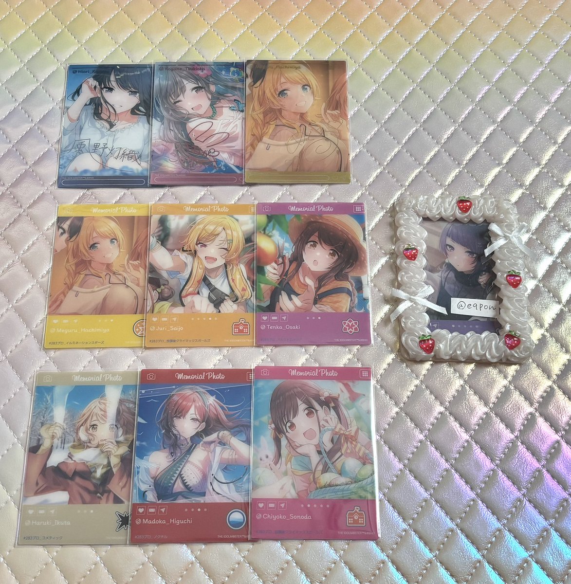 eqpon's tweet photo. 交換 シャニマス シャニソン EMOCA エモカ

求♡ 摩美々 > 夏葉

譲♡ 灯織 恋鐘 めぐる 樹里 甜花 はるき 円香 智代子

郵送のみ。
夏葉は希望数に達しているため、摩美々と纏めてのみ。
初回様はプロカご一読ください。 https://t.co/3yjlr1Mipp