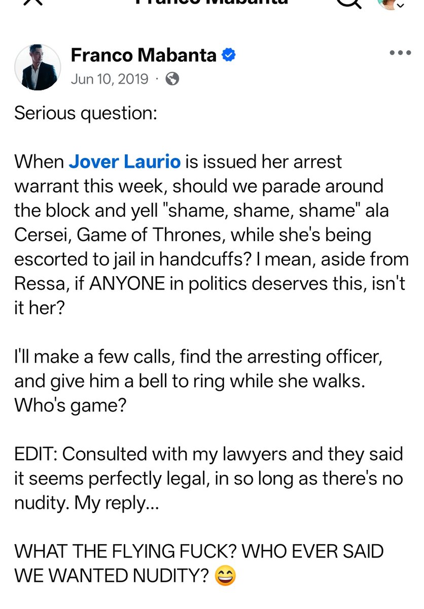 Jover Laurio tweet media