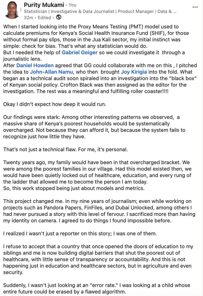 MukamiPurity's tweet photo. Thank you for watching and supporting our documentary #ErrorByDesign. To read the full package of the project including our methodology, please find them in this link. @AfUncensored @citizentvkenya @johnallannamu @LHreports @guardian https://t.co/PRMKjhTnNW https://t.co/Cl6F31p7uo