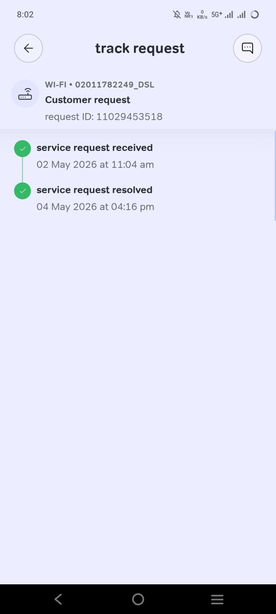 ParitoshVaidya's tweet photo. @airtelindia @Airtel_Presence @airtelindia @Airtel_Presence service requests are getting resolved automatically https://t.co/zcw6IQowLa