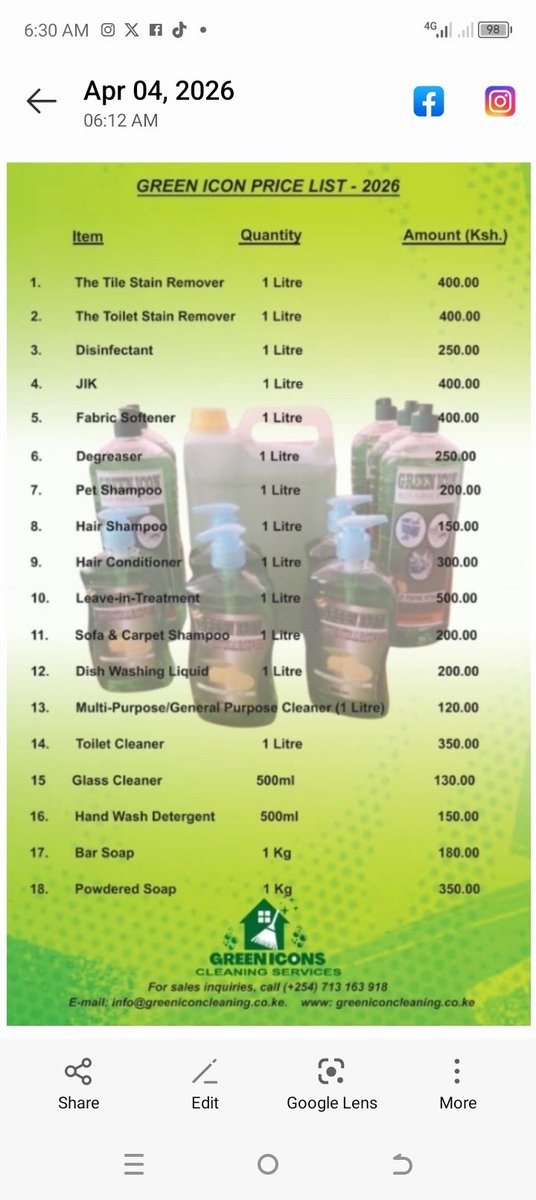 green_icons's tweet photo. Make an order for Toilet and Tile Stain Remover,Fabric Softener,Degreaser, Disinfectant,Glass Cleaner,Bar Soap, Washing Powder and any other detergent.We deliver countrywide.Reach us on whatsapp via https://t.co/4FwFIPWsH6 https://t.co/3wOQKCWk7U