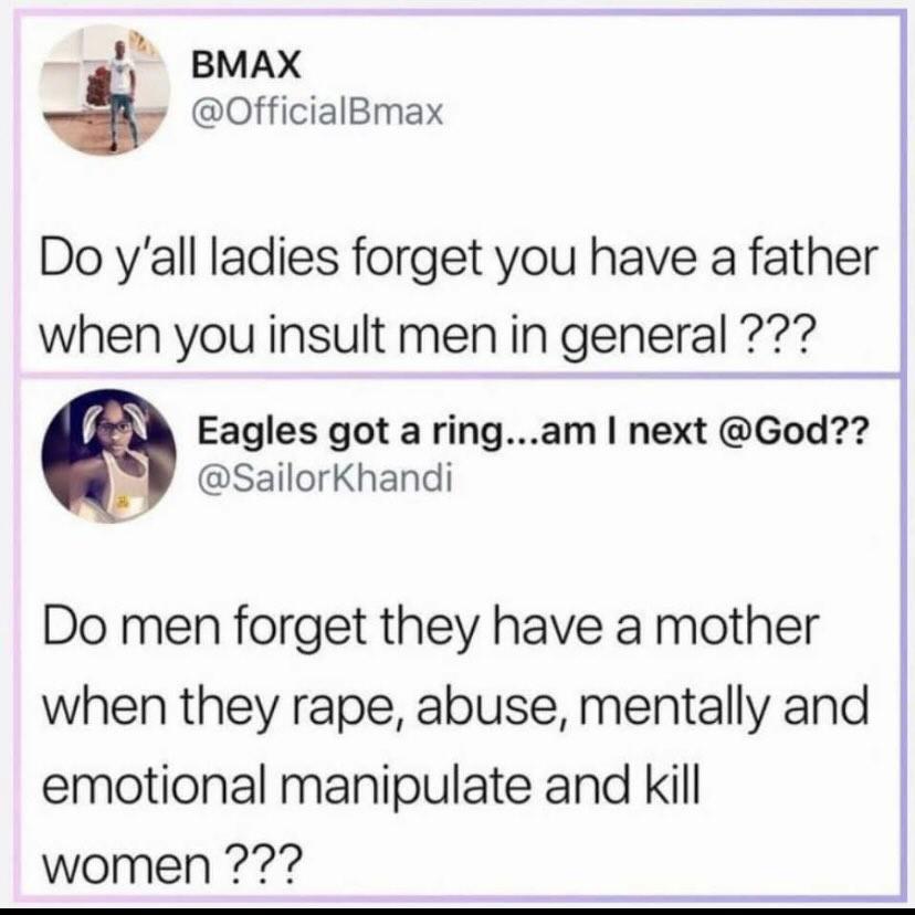 prinkasusa's tweet photo. Funny how “you have a father” only comes up when women speak, not when men harm women. Selective morality is loud. https://t.co/PK3zyBTmug