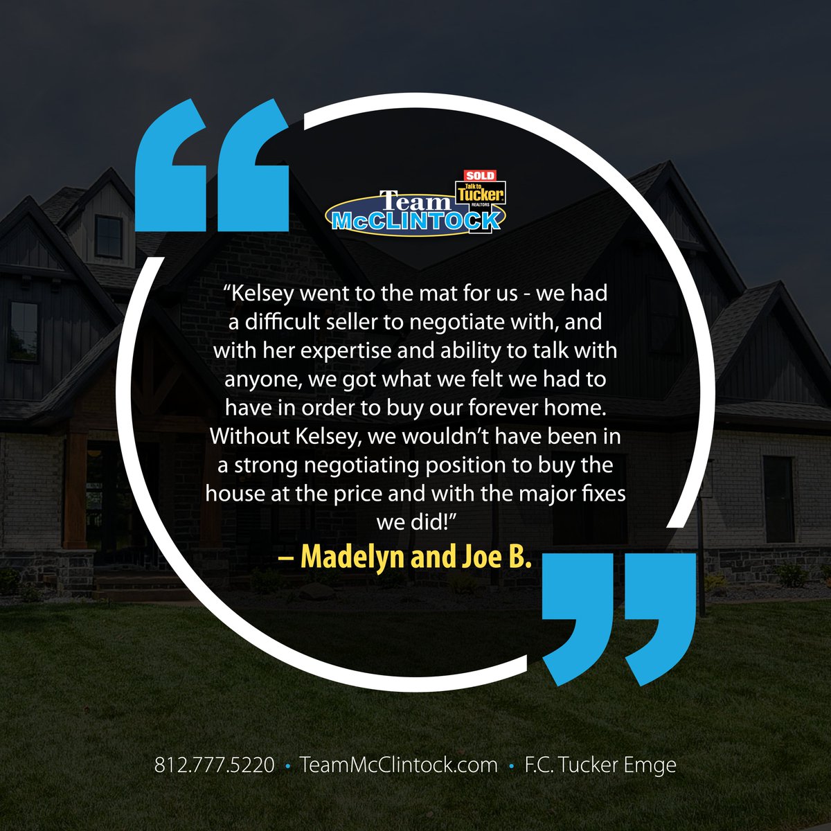 Kelsey Simmons knows how to get it done when it matters most. Strong negotiations. Real results. Helping clients land their forever home every step of the way.

Talk to Kelsey📲 812.629.5591

#TestimonialTuesday #TeamMcClintock #EvansvilleIN #NewburghIN #RealEstate