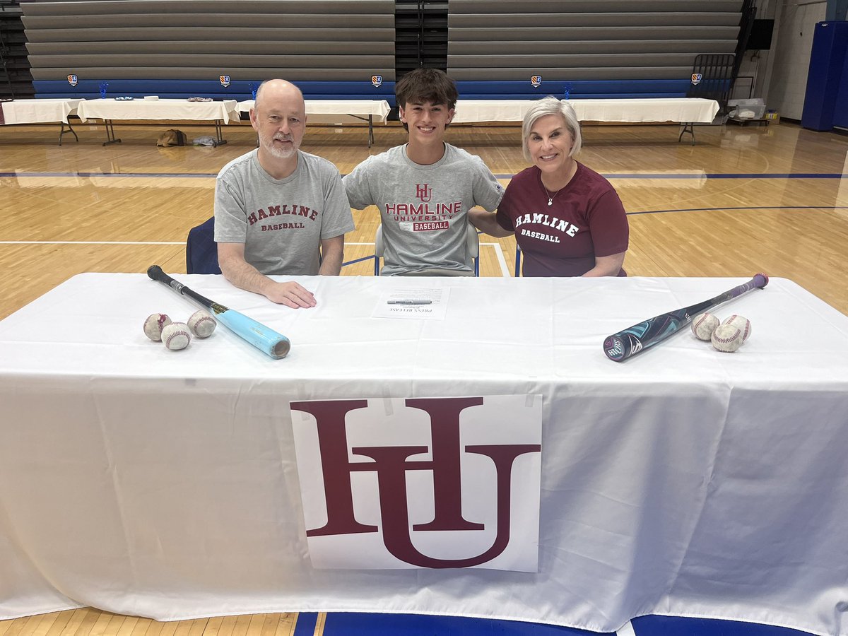 HawkletBaseball's tweet photo. Congratulations to Will Robertson on signing to play at Hamlin! https://t.co/B3S5EOfZDC