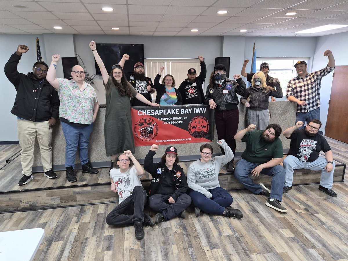 ChesapeakeIWW's tweet photo. Photos from our very first Organizer Training and our first tabling event #IWW #union #organize #onebigunion https://t.co/rOEtxaluXn
