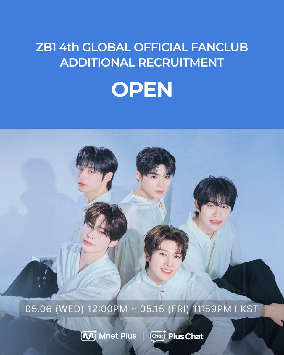 제로베이스원이랑 함께할 제로즈 모여라 🌹
#ZEROBASEONE 4th Global Official Fanclub 'ZEROSE'
추가모집이 시작되었습니다ˎˊ˗
👉bit.ly/4f2Xmqf

'ZEROSE'에게만 제공되는 특별한 혜택!

🎁'ZEROSE' 전용 디지털 회원카드 발급
🎁국내/외 단독 콘서트, 쇼케이스, 팬미팅 선예매 혜택 제공