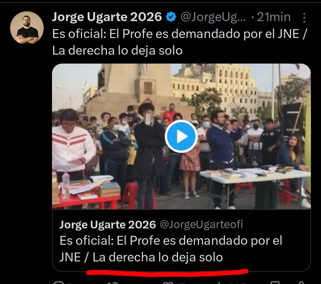 Derechistas haciendo campaña por Roberto Sánchez tweet media