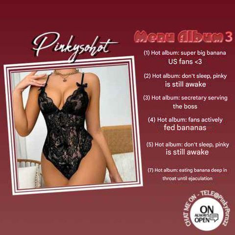 Pinkysweetsx's tweet image. just dropped a new menu ✨
almost 40 different albums available
dm if you’re interested
(vừa ra nội dung mới, gần 40 album)
#fyp #explore #exclusive