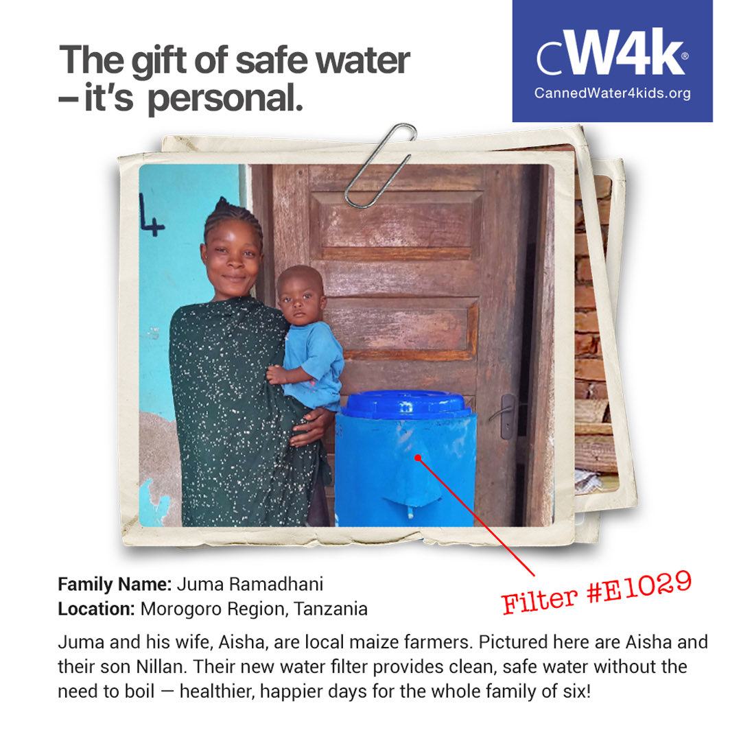 CW4K's tweet photo. Here in Milwaukee or across the globe, the gift of safe drinking water is the gift of life. And it's personal. Meet Aisha and her son, Nillan. Safe drinking water means healthier lives. @cannedwater4kids #cw4k @cw4k #PurposeDrivenLife #waterIsLife

https://t.co/7hLvR6sCus https://t.co/Iv8SX0DCck