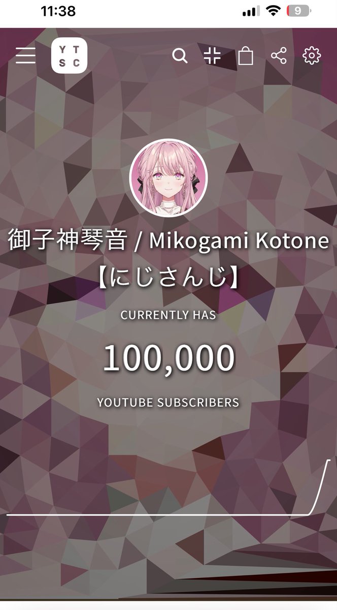 syslia2's tweet photo. 10万人おめでとう！！！
いつも楽しそうにゲームしてる琴音嬢が大好き！元気と笑いたくさんもらってるよ！！
これからも楽しく喉に無理のないように頑張ってね！！応援してる！！🥢
 #御子神琴音 https://t.co/AEWyK2qzDk