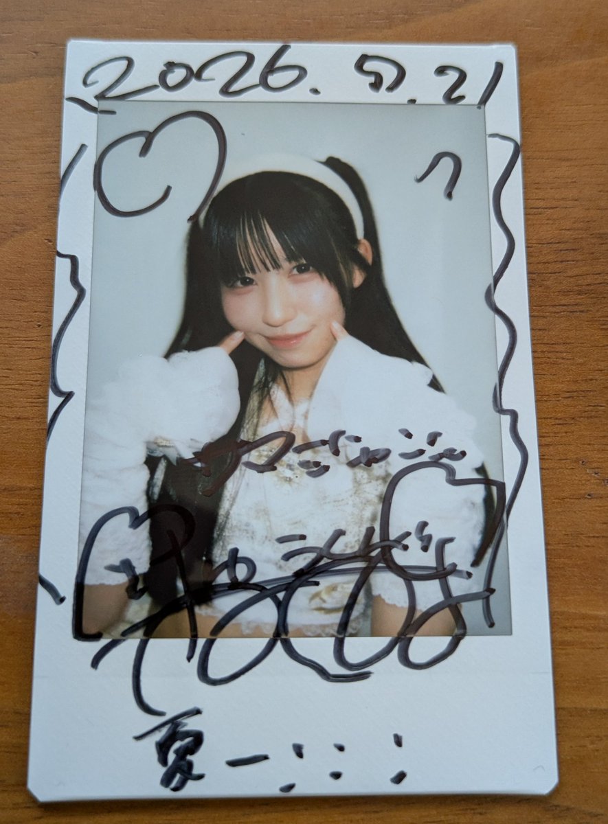 IDOL SUMMER JUNGLE GOLDEN 夜眠ねねむさんのチェキ🤍🎀 野外ライブ