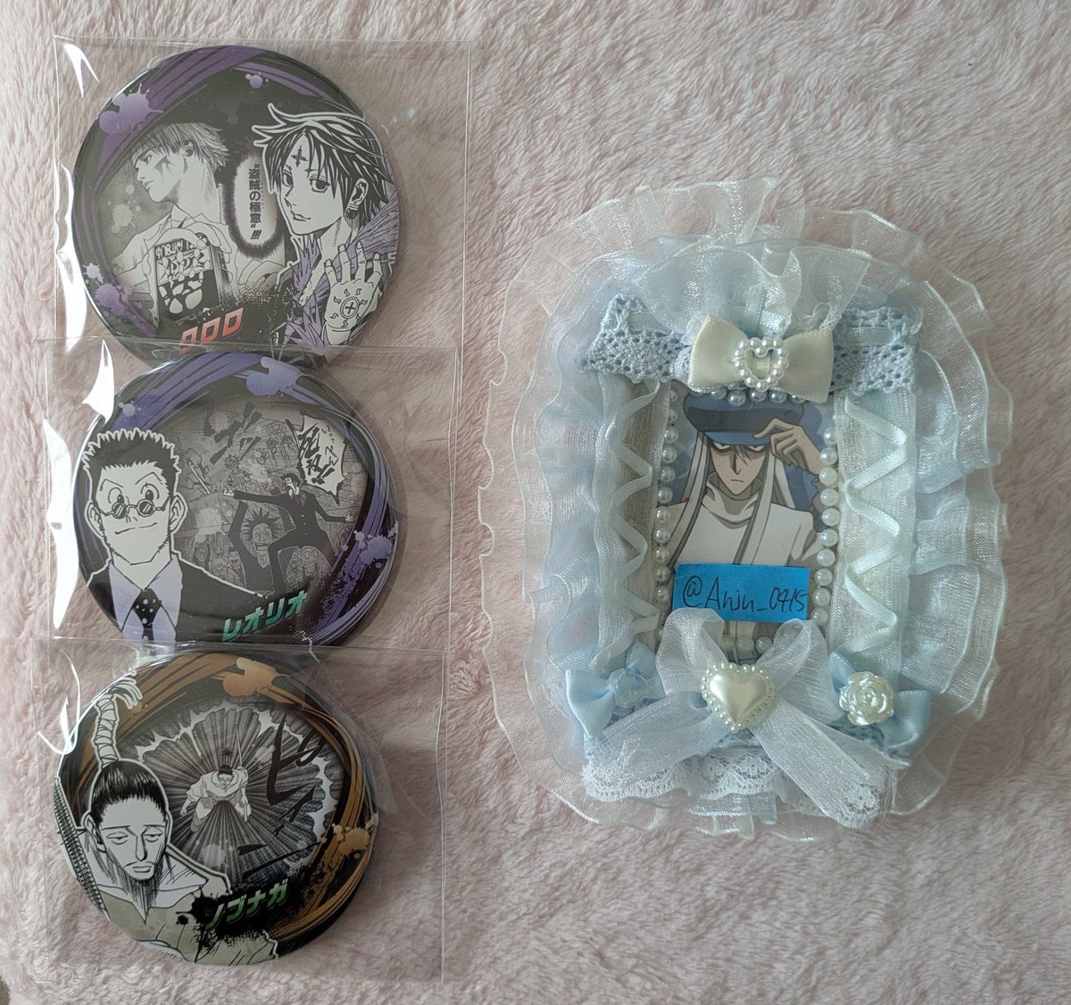 Anju_0415's tweet photo. 【交換】HUNTER×HUNTER ハンターハンター H×H ABILITIES コレクション缶バッジ

譲：︎クロロ、レオリオ、ノブナガ
求：同種シャウアプフ1点＞同異種カイト(同種はかなり優先度低め)

クロロは纏めてor異種カイトでの交換のみ(シャウアプフと単体交換は✕)
↓ https://t.co/NvIBAY8aIY
