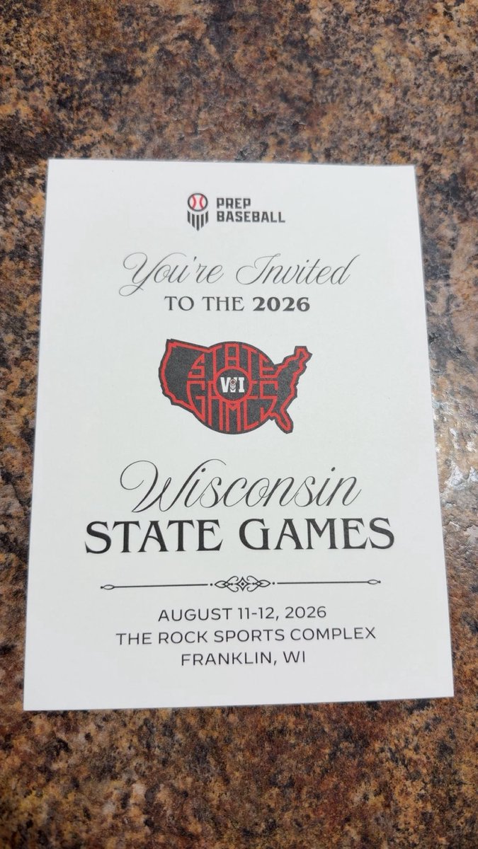 Sawyer_M352's tweet photo. Thank you @PrepBaseballWI for the invite to the State Games!!
@GRBRays https://t.co/WoiyeSZME7