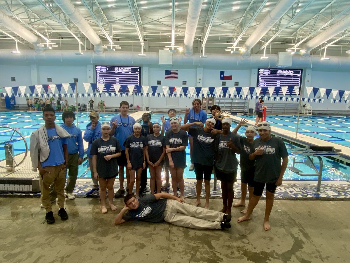 SeguinSwimming's tweet photo. So VERY proud of our Ousley swimmers who have worked so hard these past 5 weeks in swim!! Tonight they competed in the JH City Championships. 
Kori Burns was City Champ in 25 back 
2nd place Mixed 200 Free Relay 💪🏻🔥
@OusleyJH @Seguin_cougars @ItsCoachCC https://t.co/RA0q710llX