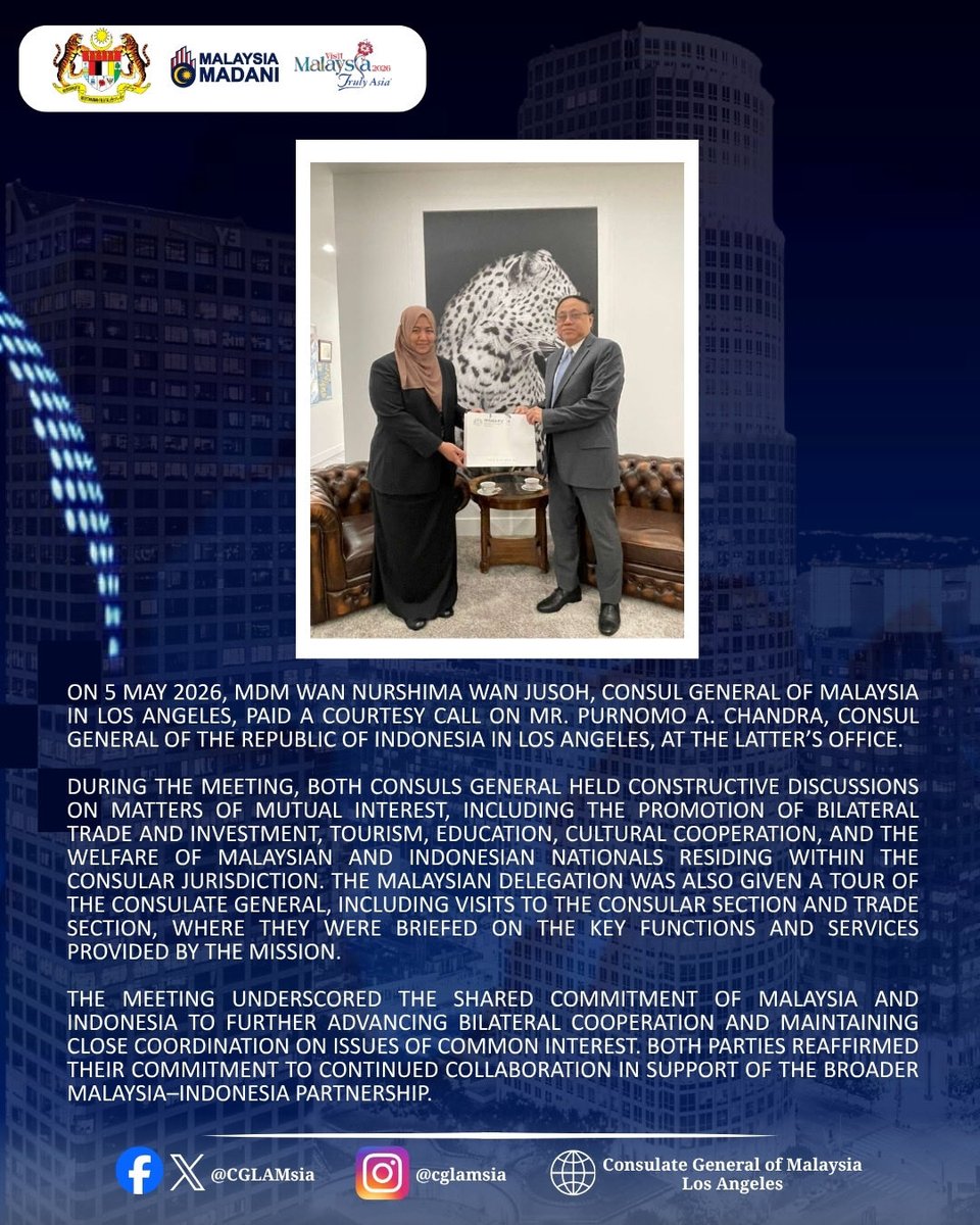 CG Malaysia Los Angeles tweet media
