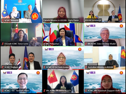 CanadaASEAN's tweet photo. Canada represented by Head of Cooperation Emily Alexander, participated in the Open Session of the 32nd ACWC Meeting, reaffirming Canada’s commitment to advancing gender equality and inclusive approaches for women and children across ASEAN through sustained cooperation. https://t.co/SFuv8ahEUx