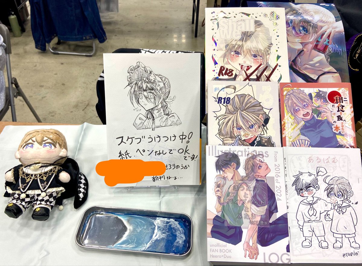63Rfi's tweet photo. おはようございます！

東3 ね59bで過去作のイチニ本でおまちしております！

スケブうけつけちゅうです！

それでは

前のツイート、昨スペ間違ってました…すみません https://t.co/gSxRX7Pna7