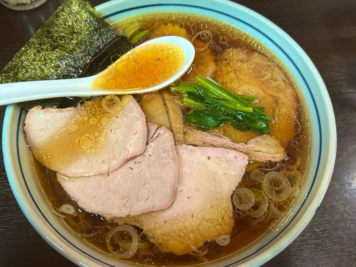 白河ラーメンとら食堂
チャーシュー麺大盛🍜