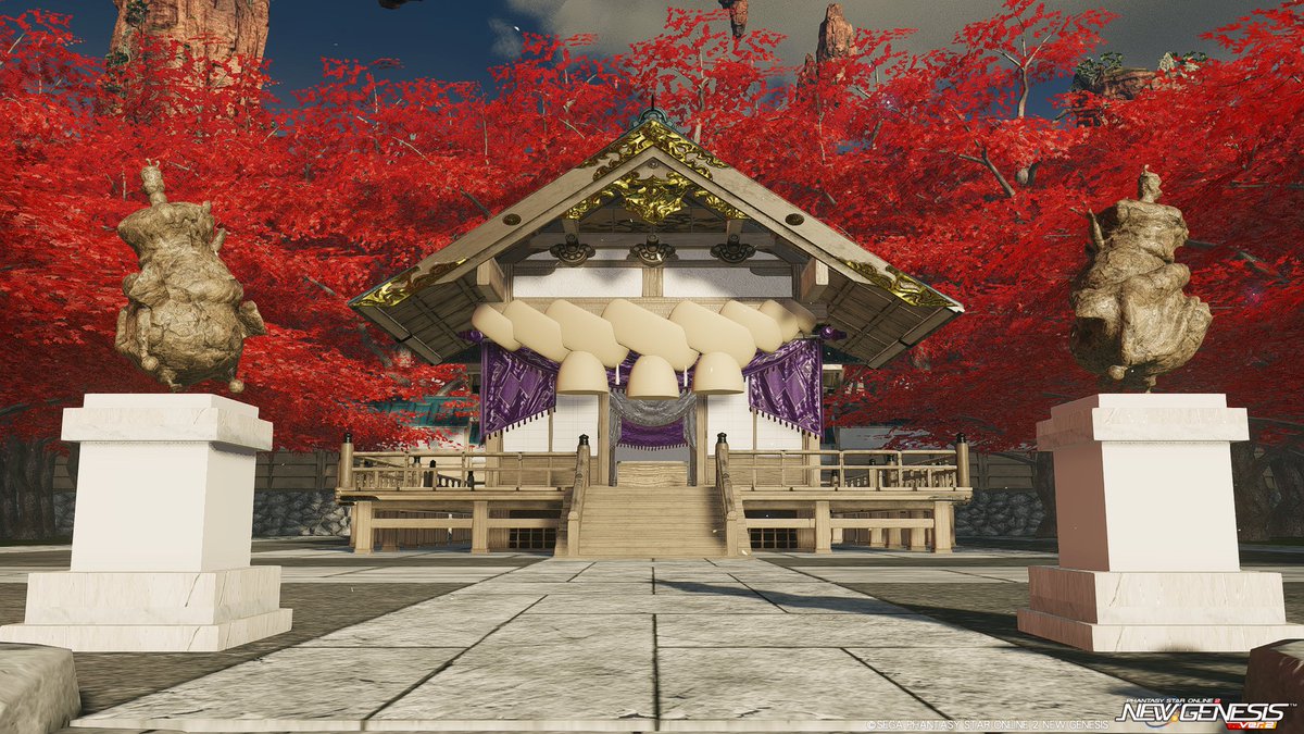 lmZAp_B's tweet photo. 去年作成した守矢神社を一部改修
デコイに余裕ができたので風神録以降のキャラも配置してみました

Ship5 831779 130816

#PSO2NGS
#クリエイティブスペース
#PSO2で東方 https://t.co/r5NnCyNuM8