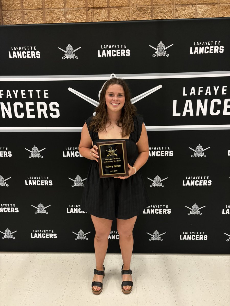 SydneyBerger07's tweet photo. I am honored to have received Female Student-Athlete of the Year at @LafayetteLancer Senior Awards Night. It feels amazing to receive an award that shows so much commitment to @LHS__SB, @trackladylancer, &amp; the classroom. Thank you to all coaches who voted for me!
@SLUSoftball https://t.co/bKQ1arqN1W