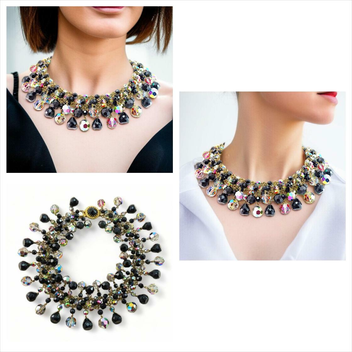 Rhinestonediva's tweet photo. Turn heads with the Vintage French Francoise Montague Crystal Necklace—a true showstopper. Your wardrobe deserves this chic touch. #VintageJewelry #CoutureDesign

Shop Now https://t.co/xpOK1MnQbO https://t.co/5QopC9oQ5L