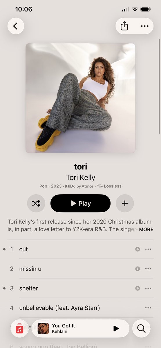 AamirThe0ne's tweet photo. I see yall on the TL talking about Ms. Tori Kelly, but yall weren’t there when she rebranded &amp; dropped her self titled EP ! A masterpiece 🔥 https://t.co/c1VGuvEAPZ