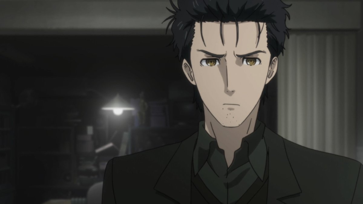RomaniaBlack's tweet photo. Okarin is back in the world line he wants, but he's not satisfied with it, yet! I loved these screenshots of him in #SteinsGateZero Episode 9 Reaction & Discussion on my YouTube channel NOW! https://t.co/WRuU4OAs6A