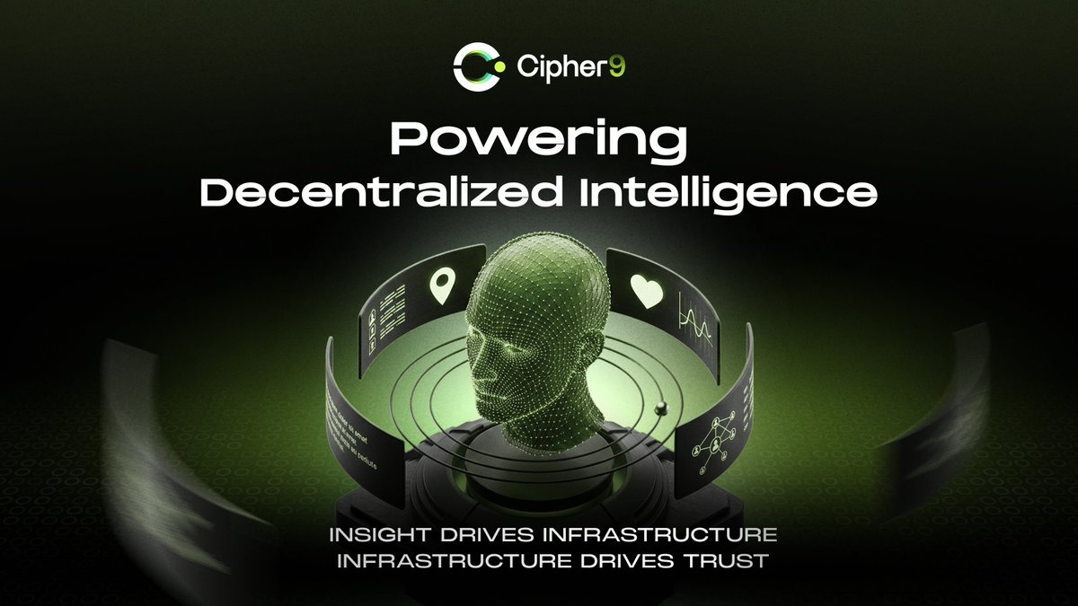 Cipher9Capital's tweet photo. 🏗️Insight drives infrastructure. Infrastructure drives trust.

🧠No shortcuts. No black boxes. Just decentralized intelligence, powering the future.

🤝Welcome to Cipher9. 

#Cipher9 #Web3 https://t.co/btlfOTkvq8