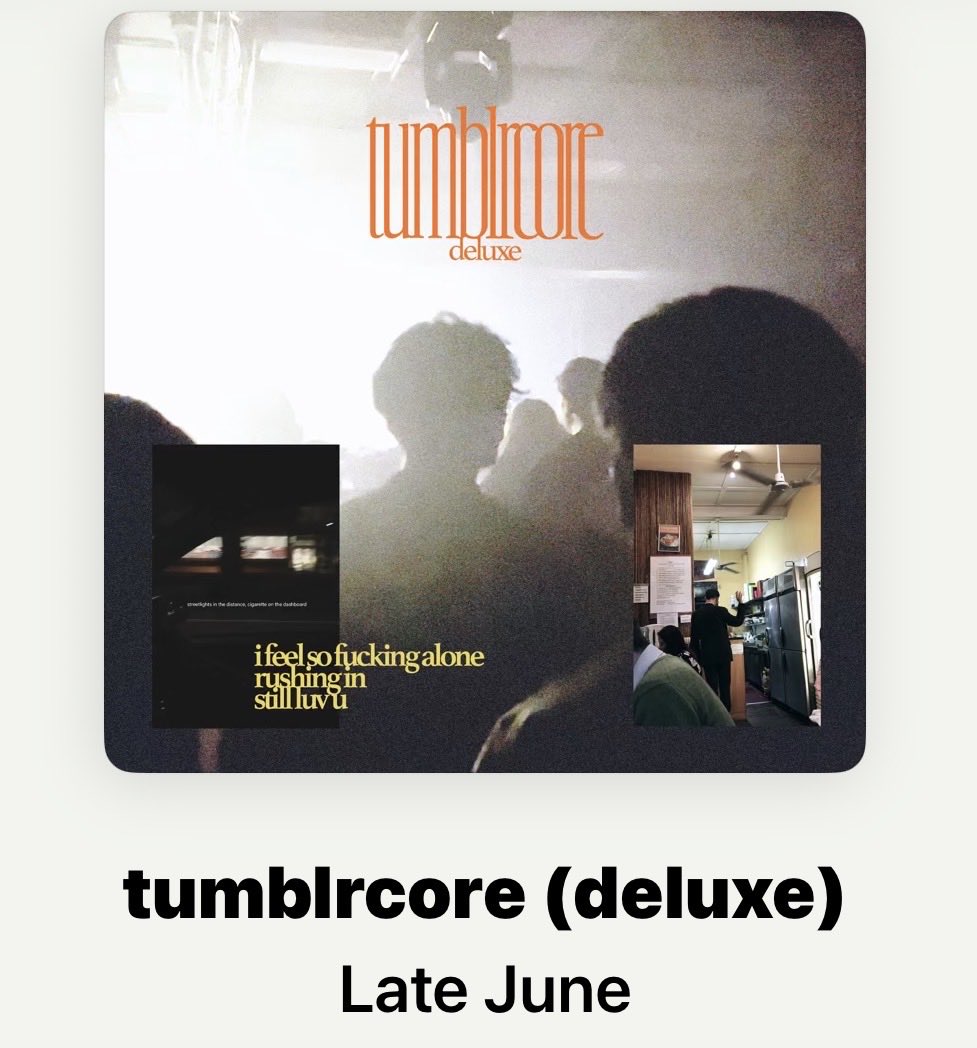 2rok's tweet photo. I heard “Lift Me Up” by @LateJuneMusic through my girl &amp; tonight went through an EP &amp; an album of his. ”tumblcore” is easily one of the best albums I’ve heard, I highly suggest🎧 
Not only is the music great, the song order👌🏼Listening to the whole discog, brilliant work. https://t.co/wGoVkP24ln