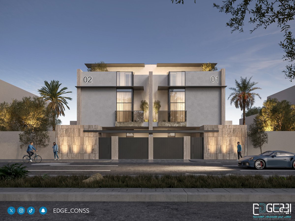 Edge_conss's tweet photo. في حيّ العارض، حيث تتلاقى المساحة مع الفخامة، يبرز مشروع Twin Villas على مساحة 500م² بتصميمٍ يوازن بين الرقيّ والخصوصية، ويجسّد رؤية هندسية تُتقن التفاصيل قبل التنفيذ.

من أعمال #إيدج للاستشارات الهندسية… حين يكون الإبداع عنوانًا، والجودة في كل زاويةٍ ومكان

#تصميم_واجهات #تصميم_داخلي #تصميم