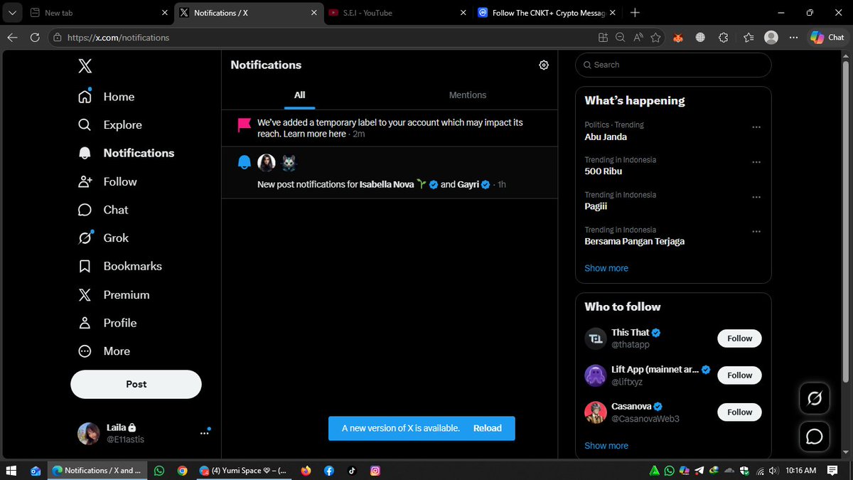 Nova tweet media
