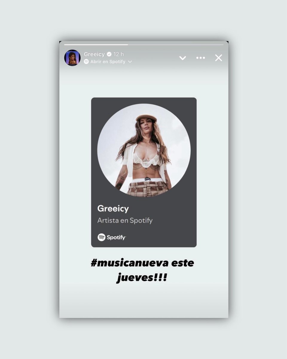 📲 | Greeicy anuncia mediante sus historias en Facebook que habrá música nueva este jueves.