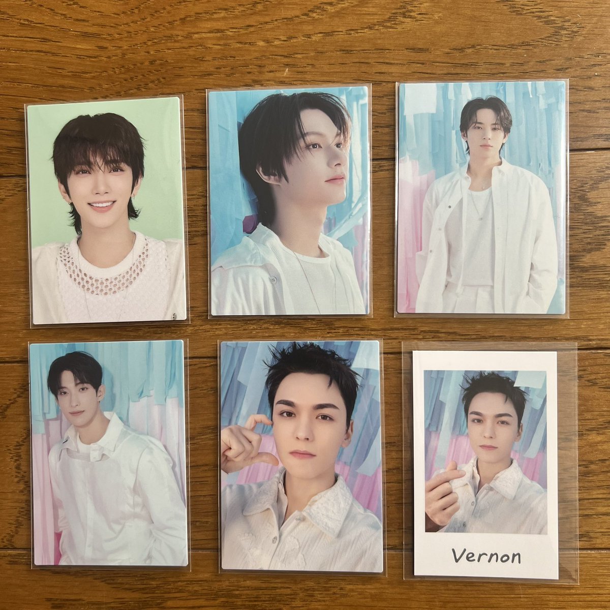 MPj1v's tweet photo. SEVENTEEN YAKUSOKU トレカ インスタントフォト セブチ ペンミ交換

【譲】ジョシュアジュンミンギュドギョムバーノン

【求】スングァン52・61・70・セルカ
　　ジョシュア29・38・47・セルカ

インスタントフォトは🐰🍊どちらでも

セルカ含む交換最優先

お気軽にお声掛けください🌼 https://t.co/HciYaMMosy