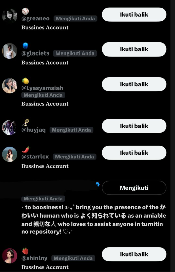 daroagain's tweet photo. tolong banget TERNAKAN JANGAN FOLLOW SELECTIVE. LITERASI nya ditingkatin. semua dikejar target. jangan nyusahin diri https://t.co/3y8nuKF3oS