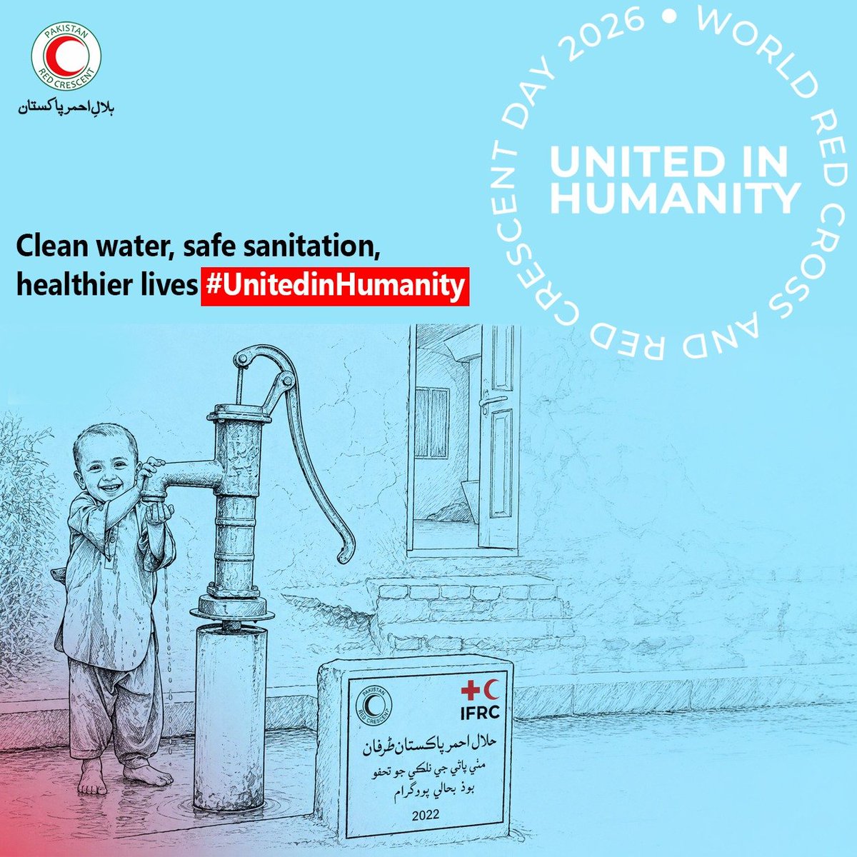 PRC_official's tweet photo. Clean water. Safer communities.💧
Red Cross Red Crescent Week | UNITED IN HUMANITY
#UnitedInHumanity #RCRCWeek #WASH #CleanWater https://t.co/D3uYMJYvFc