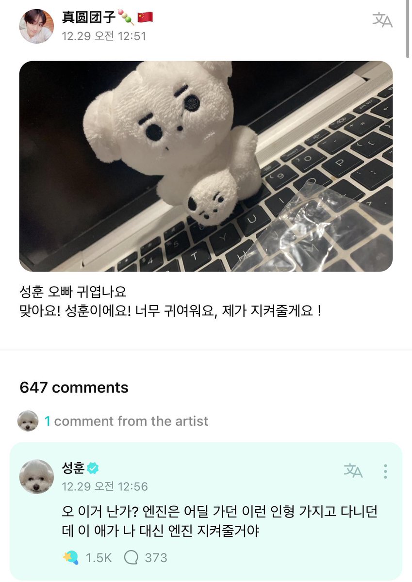 365psh's tweet photo. my sweetest boy sunghoon 🥹❤️

🐧 oh, is this me? engene is carrying this doll everywhere and he’ll protect engene for me

🐧 i think it’s about 10 cm? you can carry 1/18 of sunghoon as a figurine keyring and have it with you anytime

🐧 gives a warm rice ball to someone who needs warmth. when it need to protect engene, it becomes stronger