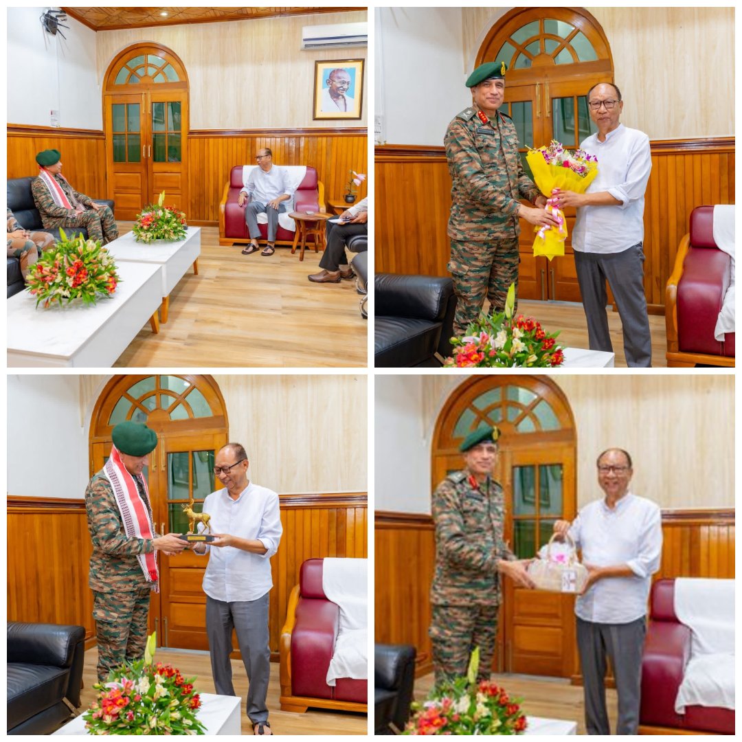 Constructive dialogue &amp; stronger coordination 
CM <a href="/YKhemchandSingh/">Khemchand Yumnam</a>  meets Lt. Gen. Girish Kalia, GOC 3 Corps- reaffirming commitment to peace &amp; stability.
Situation improving despite challenges; forces vigilant, govt steadfast.
Manipur will move forward.
 #Manipur #Peace <a href="/adgpi/">ADG PI - INDIAN ARMY</a>