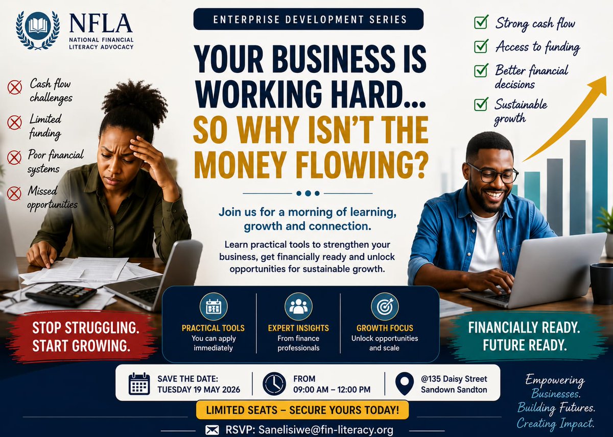 nfla_advocacy's tweet photo. Save the date!!
#strongcashflow #accesstofunding #betterfinancialdecisions https://t.co/C6hJhNiQ4d