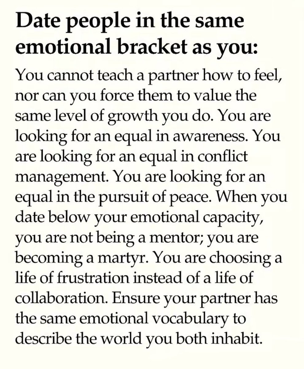 Liminal1988's tweet photo. Date people in the same emotional bracket as you https://t.co/F5KHuu7NpE