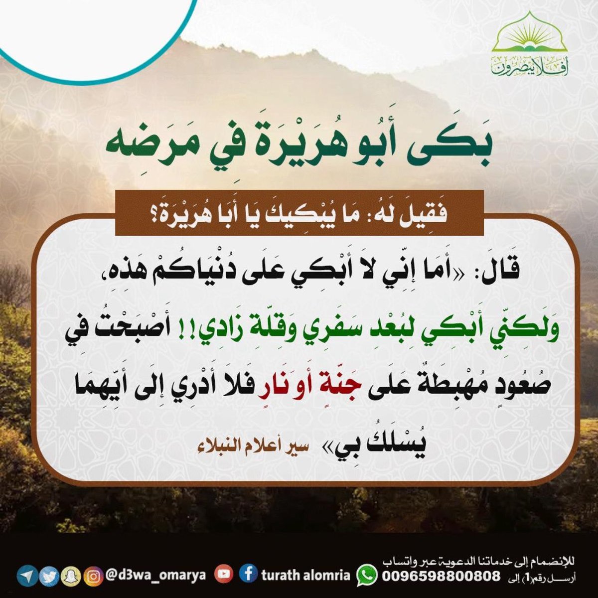 أفلا يبصرون (@d3wa_omarya) on Twitter photo 