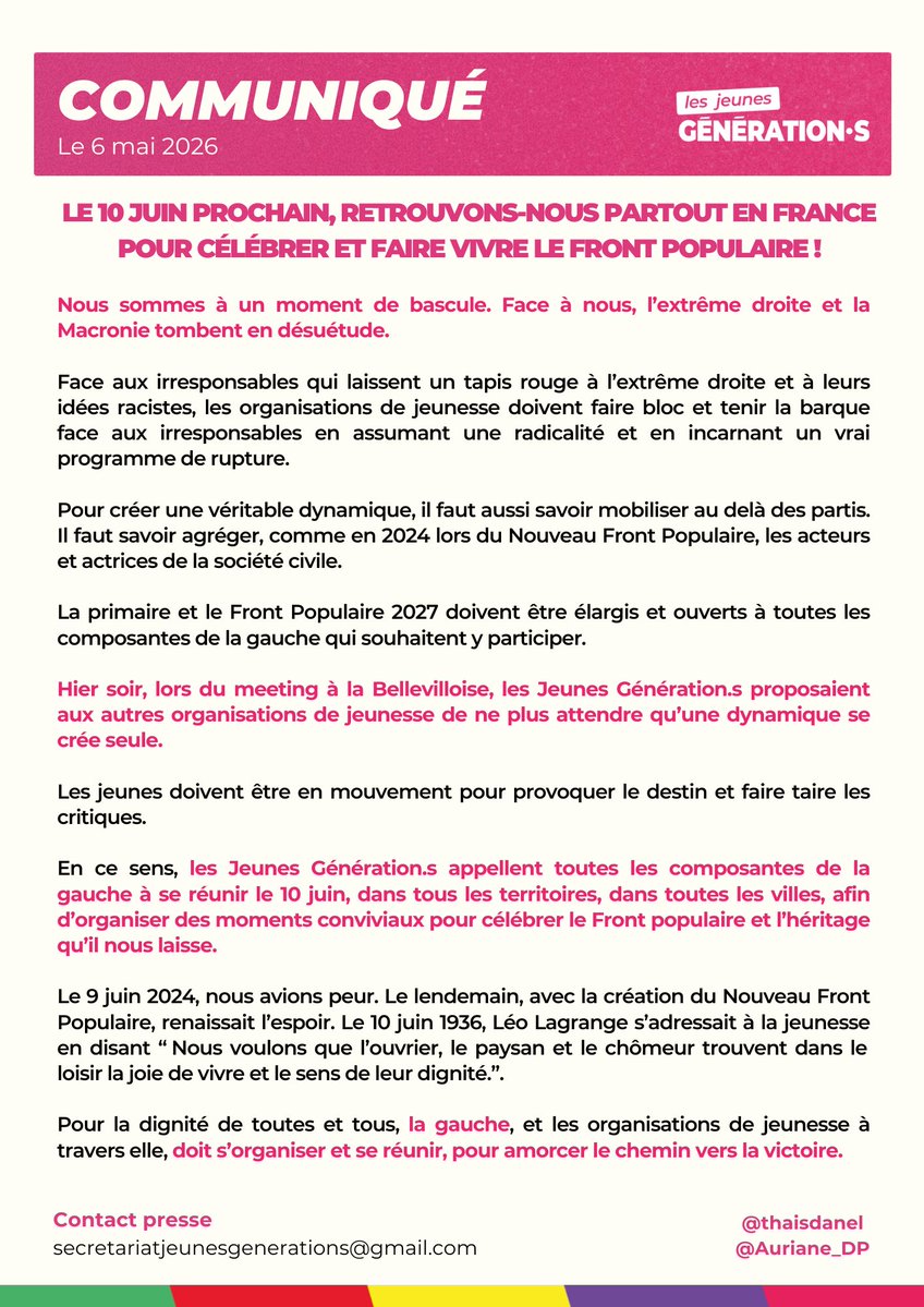 Les Jeunes Génération·s tweet media