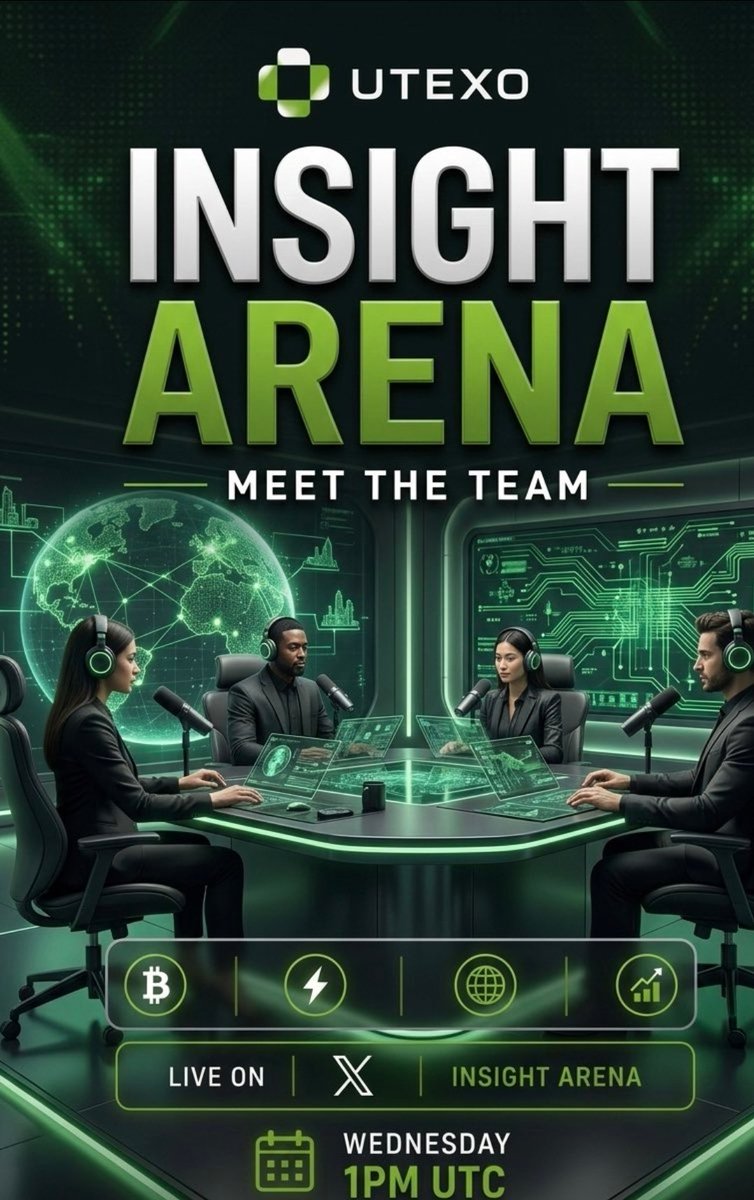 Join in today for another section talking about the team behind <a href="/utexocom/">Utexo</a>... 
1pm UTC here on X space <a href="/insightarena_/">InsightArena</a> 

#Utexo