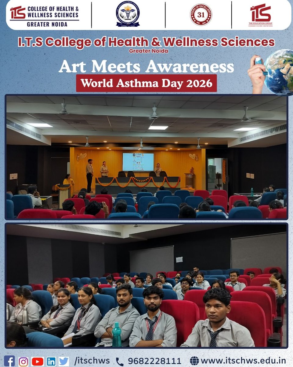 itschws's tweet photo. Art for awareness 💙
BPT students spreading knowledge on asthma through creativity and care!

#WorldAsthmaDay #PhysioLife #AwarenessMatters #FuturePhysios #ITSCHWS https://t.co/sjGCVhNRwG