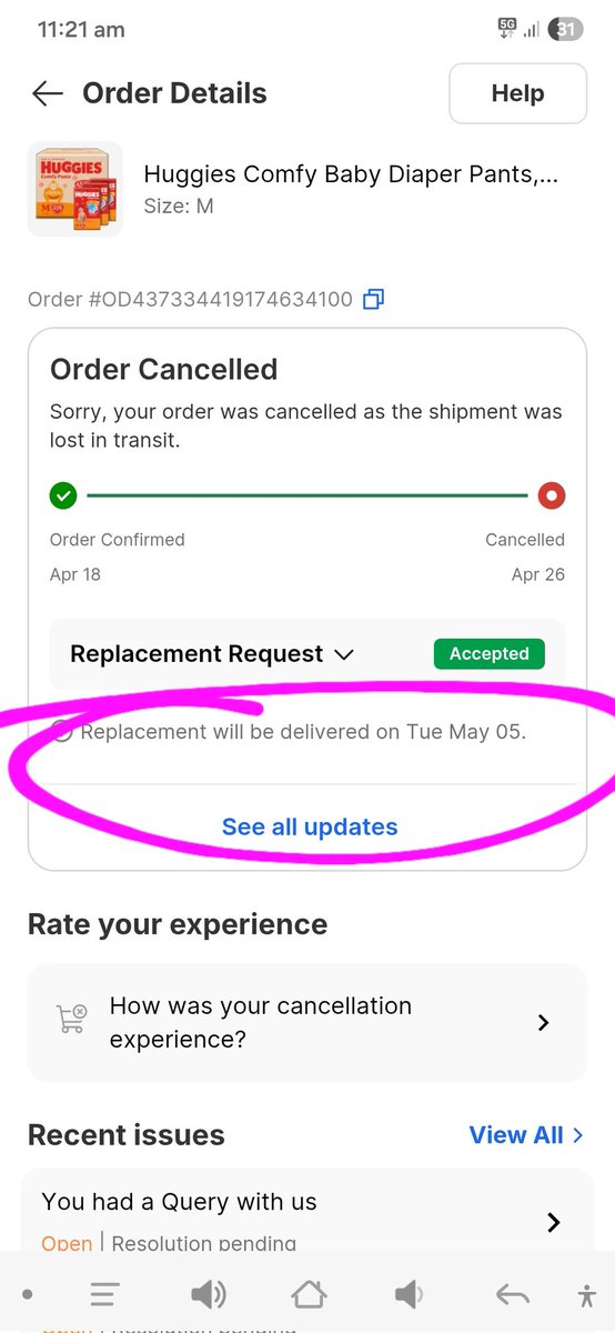 dk_singh85's tweet photo. 18 days since this order with next-day delivery.
Shipment lost, replacement also stuck &amp; delivery dates keep auto-updating without actual dispatch

Today is 6 May &amp; Flipkart still shows delivery by 5 May. No accountability, only scripted replies.
@FlipkartSupport

#FlipkartFail https://t.co/6bpdWTuCUW