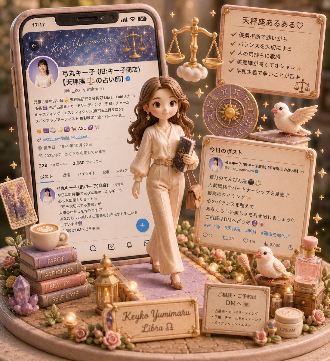 弓丸キー子（旧:キー子商店)【天秤座⚖️の占い師】 tweet media